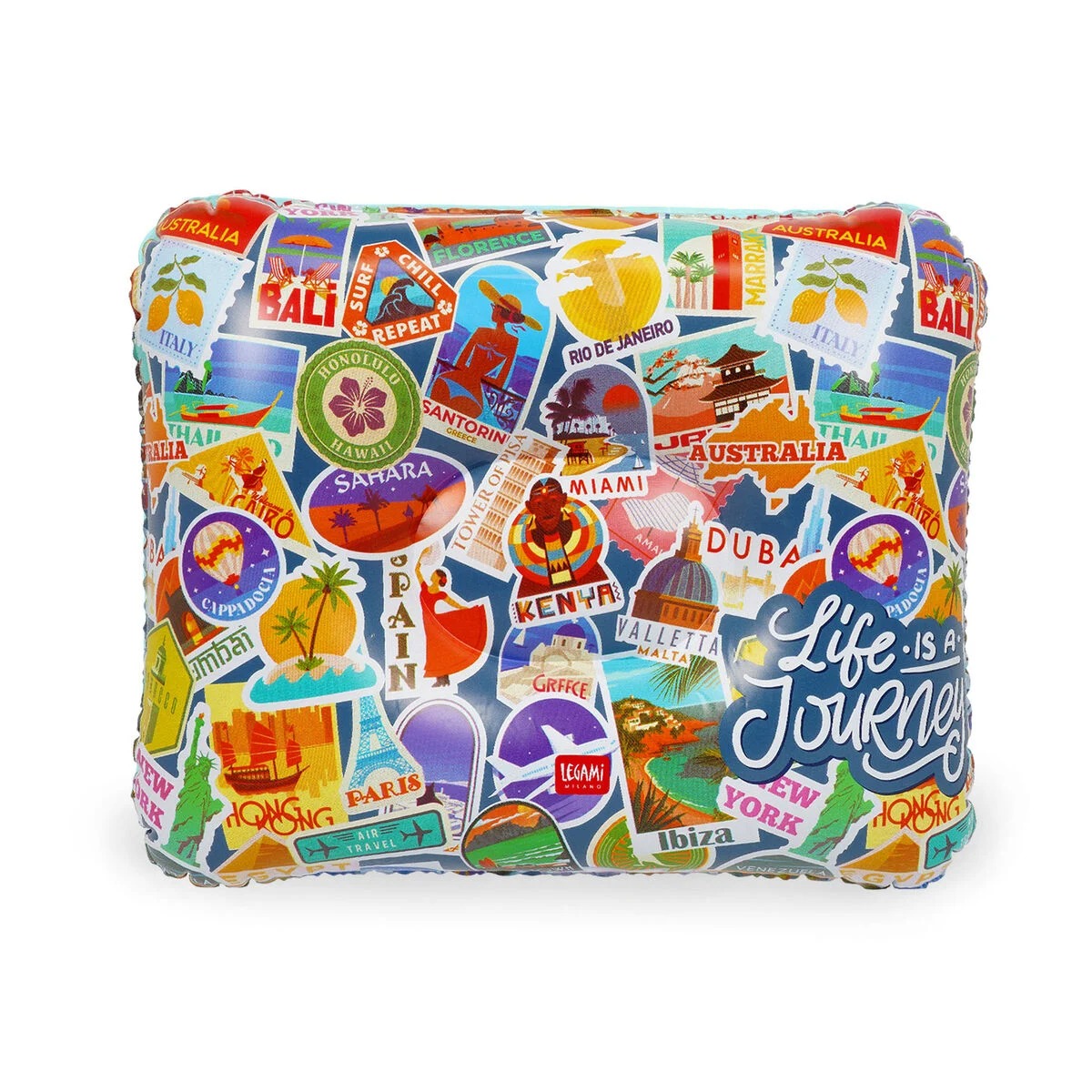 Legami - Aufblasbares Kissen Travel Stickers