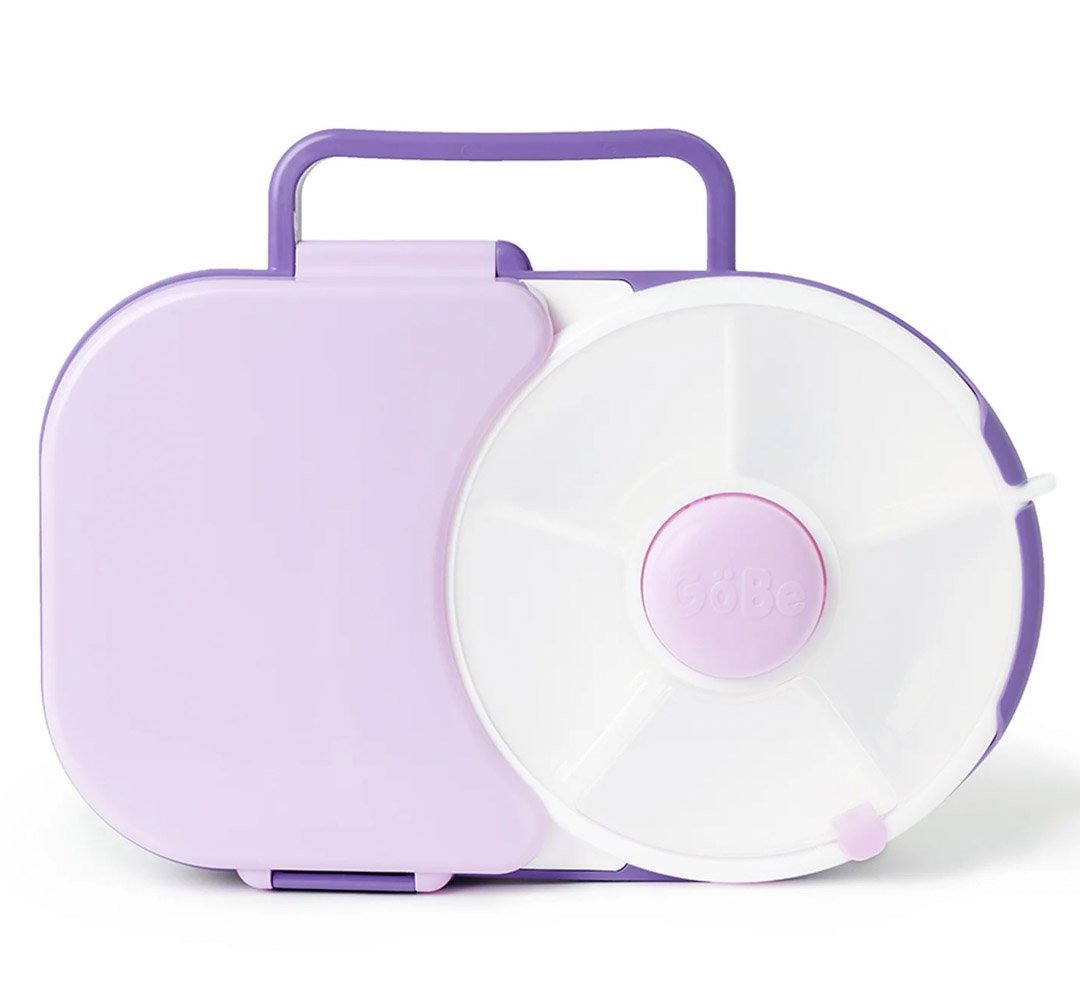 GoBe - Lunchbox & Snack Spinner 2in1 Sticker Edition Grape Purple