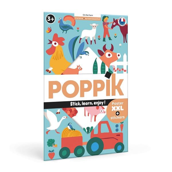 Poppik - Stickerposter Bauernhof