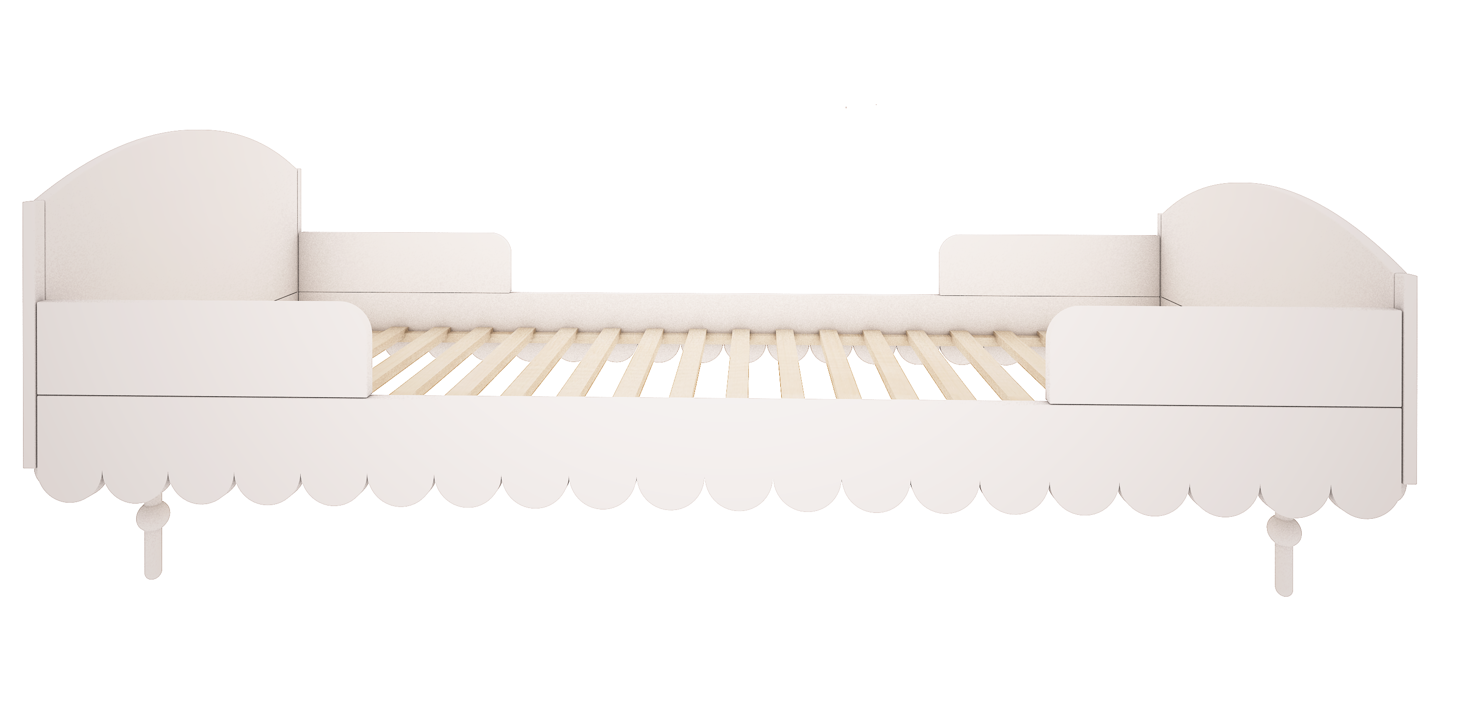 babushka_lozko-white_png Wood Luck - Bett Babushka 90x200 off-white
