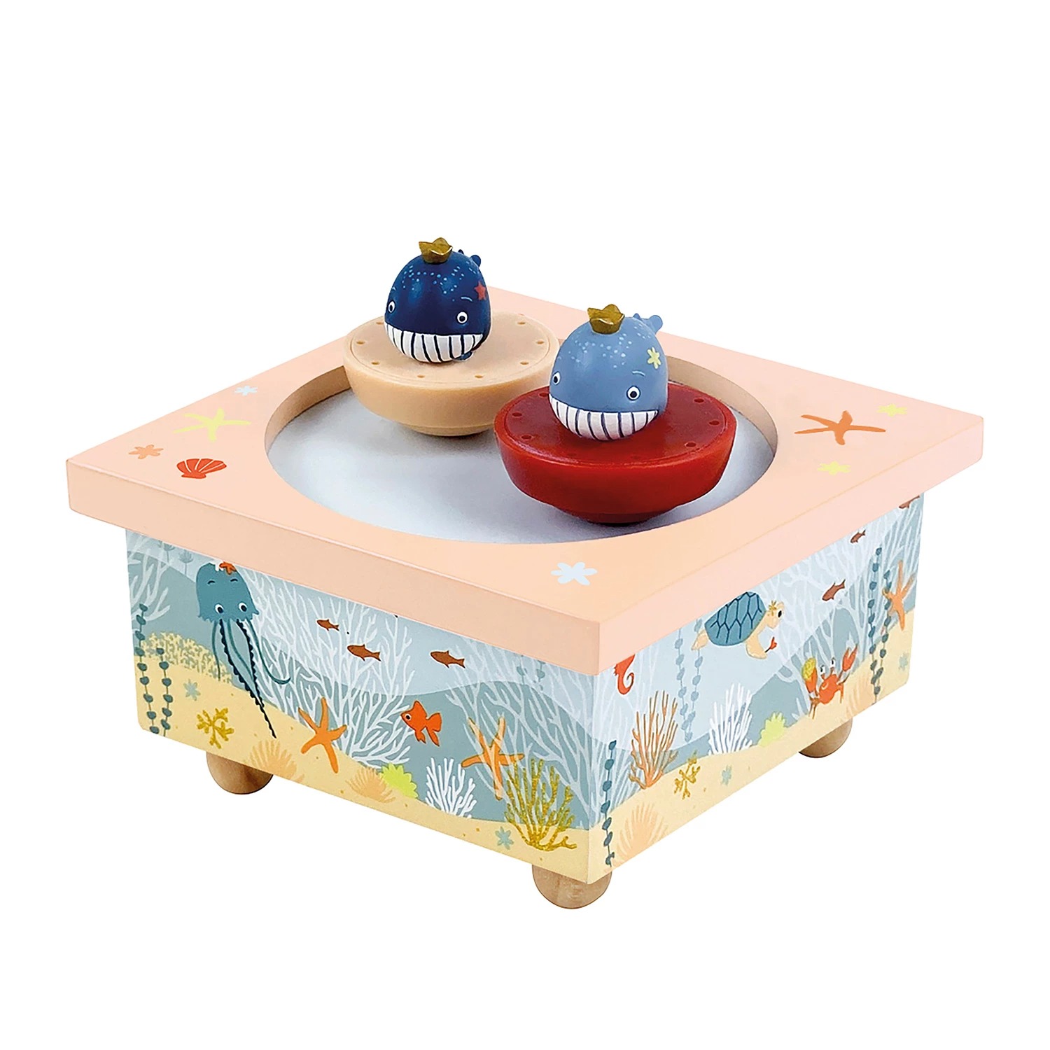 trousselier_spieluhr_tanzende_wale-3 trousselier - Spieluhr mit tanzenden Walen und magnetischen Figuren