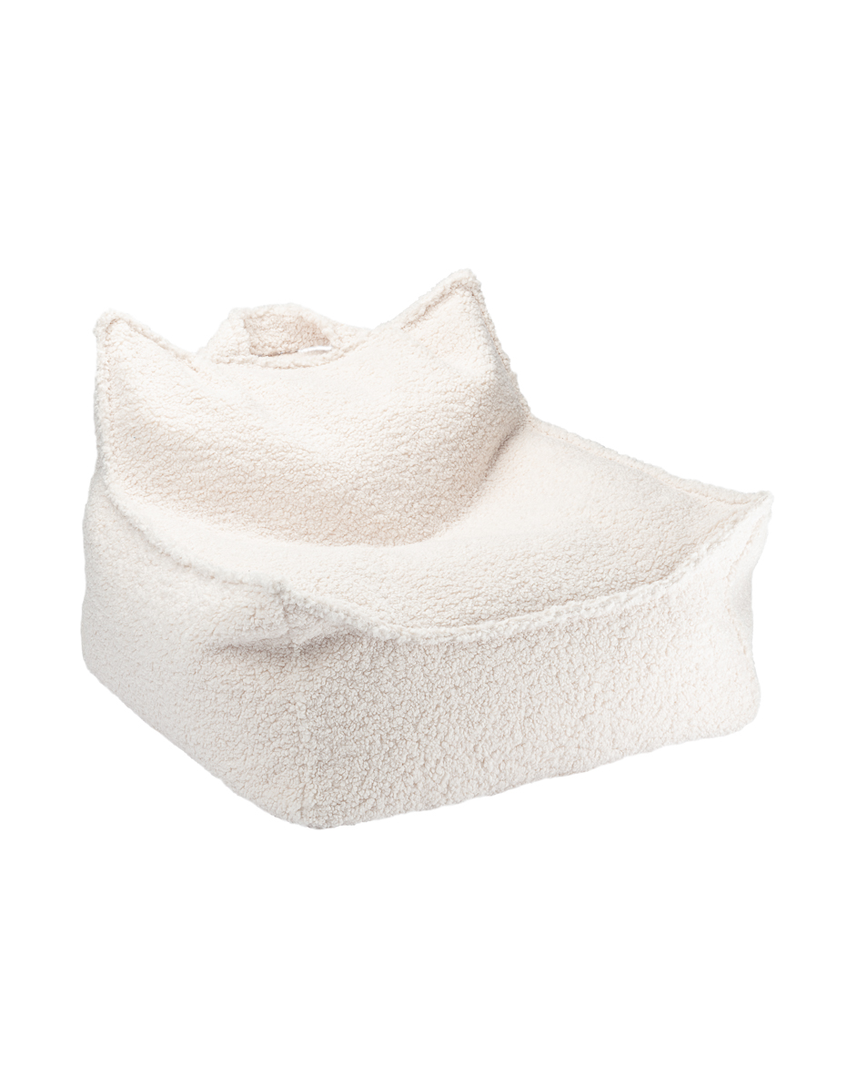 WigiWama - Sitzsack Teddy "Beanbag Chair" Cream White Sonderposten 