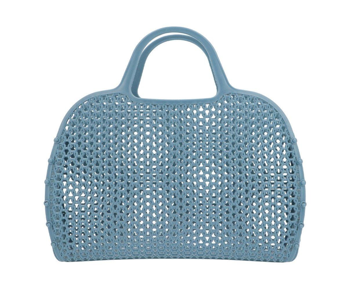 Monneka - Korbtasche Retro Blau