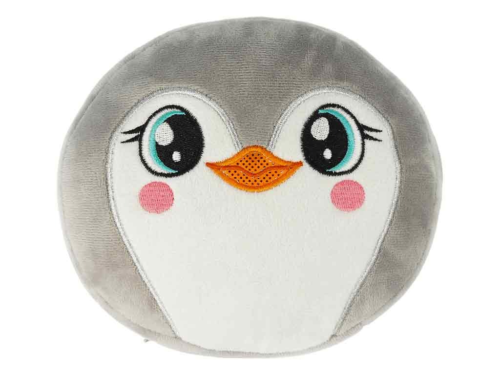 bb Cuties - Kissen mit Schlafmaske Pinguin grau 
