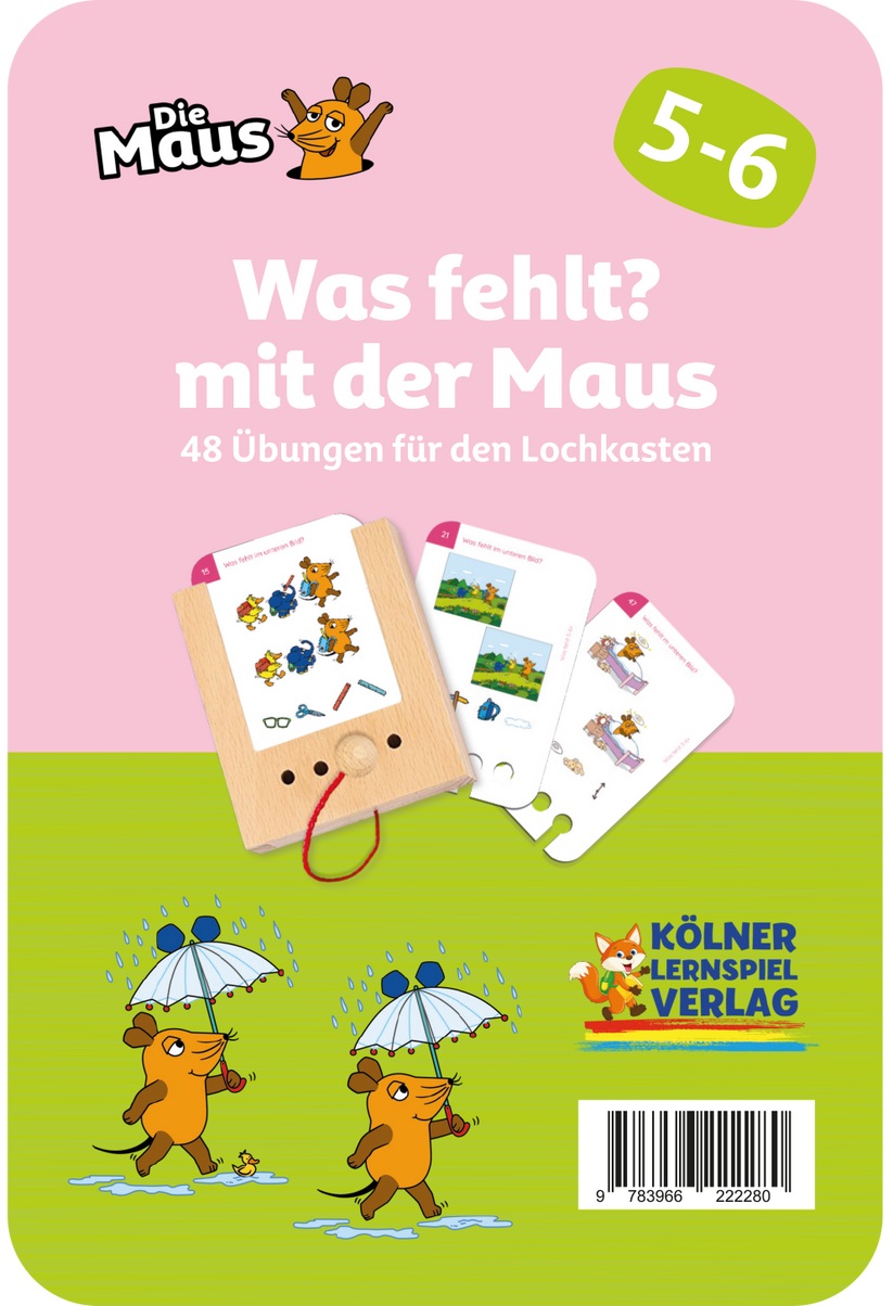 Kölner Lernspielverlag - Was fehlt mit der Maus 5-6 Kölner Lernspielverlag - Was fehlt mit der Maus 5-6