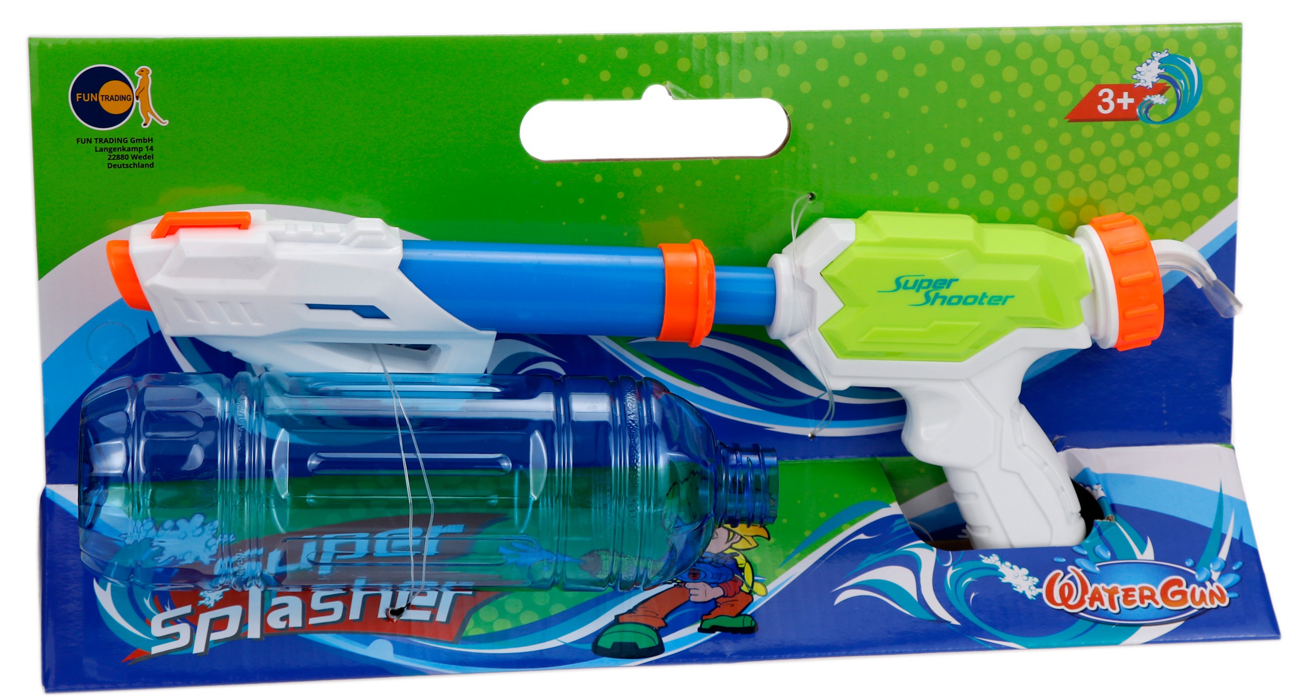 Fun Trading - Wasserpistole mit PET Flaschenanschluss