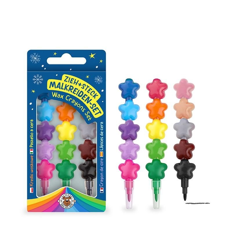 Trendhaus - MAGIC MOMENTS Wachsmalkreide Zieh- & Steck 3er-Set