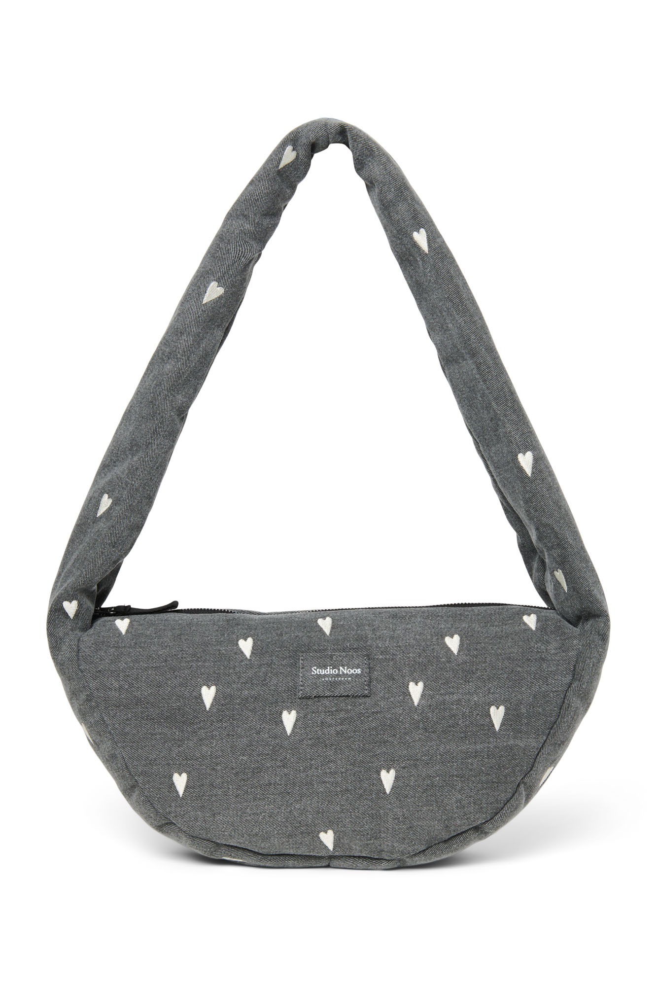 Studio Noos - Mini Cross Body Tasche Grey Denim Hearts Studio Noos - Mini Cross Body Tasche Grey Denim Hearts