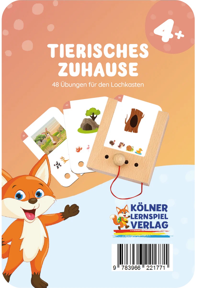 Kölner Lernspielverlag - Kartensatz Tierisches Zuhause ab 4