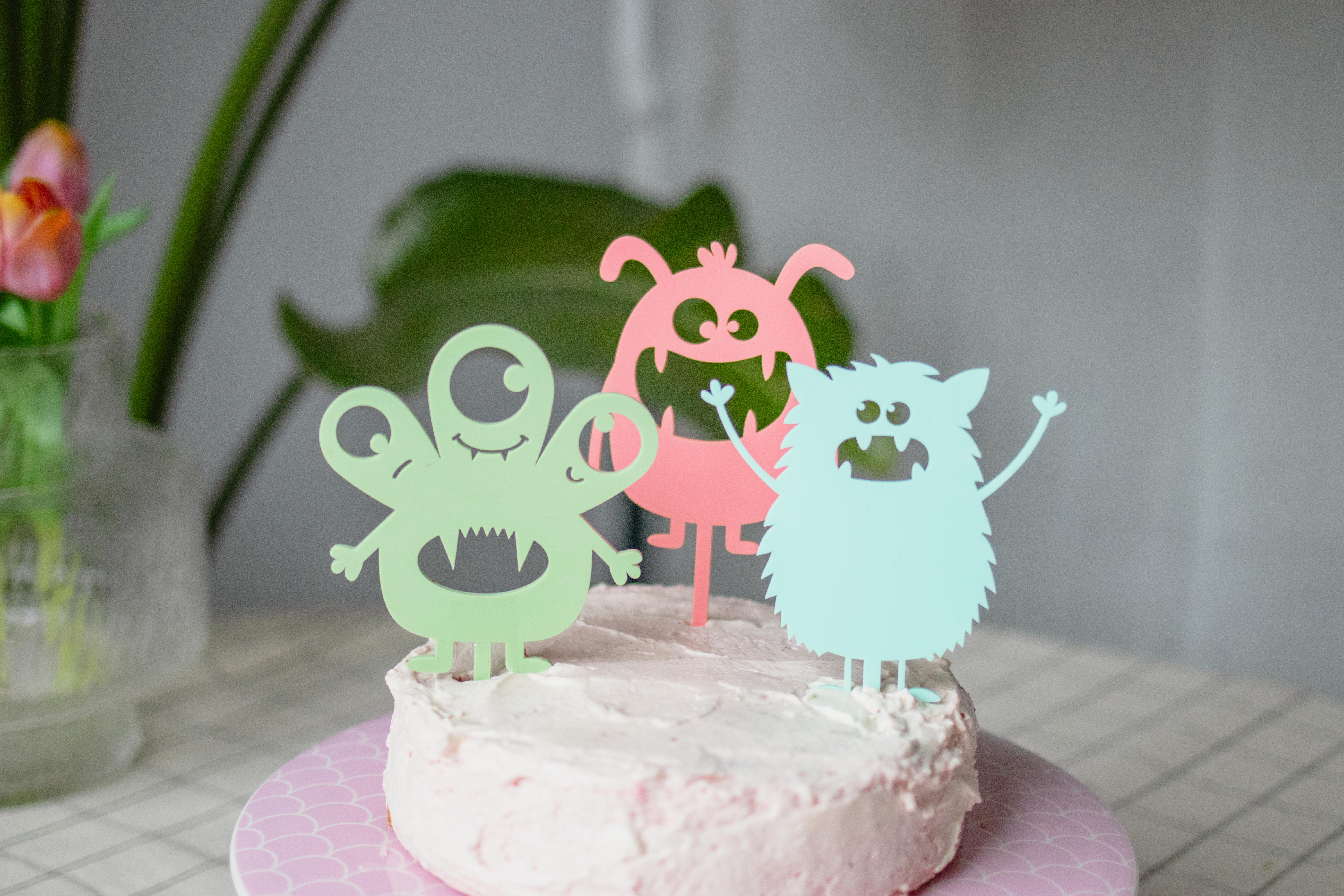 Invy Design - Cake Topper "Monster" 3er Set Invy Design - Cake Topper "Monster" 3er Set