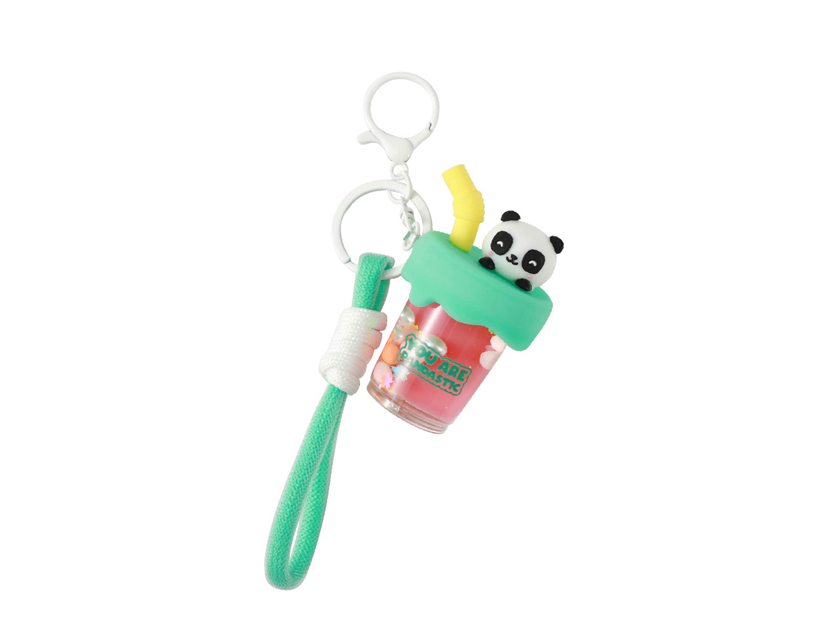 itotal - Schlüsselanhänger Bubble Tea Panda