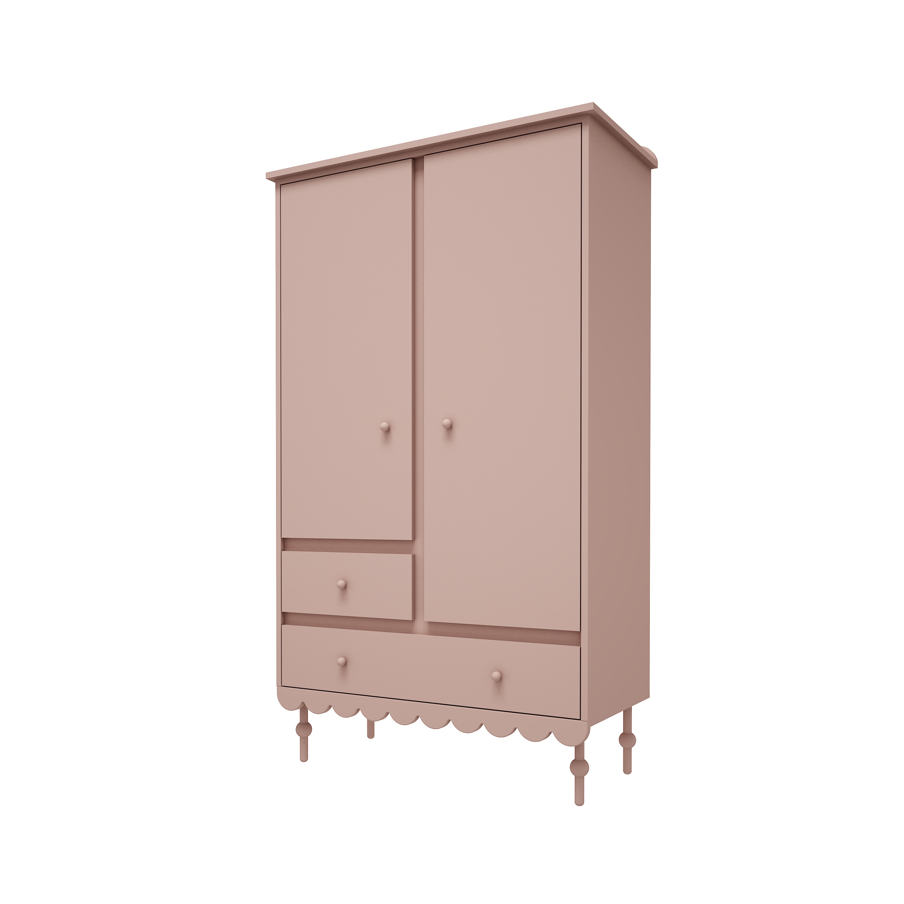 Wood Luck - Kleiderschrank Babushka natural pink Wood Luck - Kleiderschrank Babushka natural pink