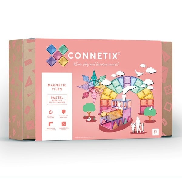 Pastel-600-x-600_202pc-Mega connetix - Magnetbausteine Pastel Mega Pack 202-tlg.