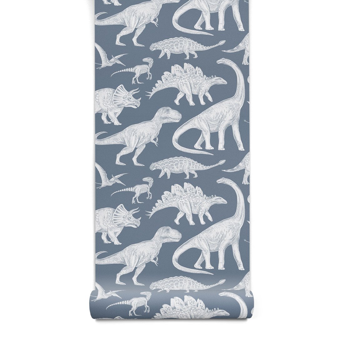 tapeta-dino-blue-01 PASTELOWELOVE - Kindertapete Dinosaurier blau