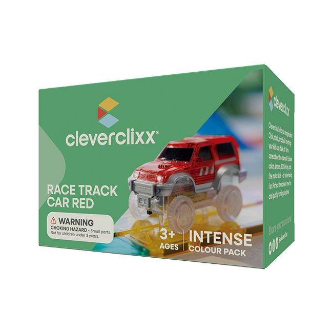 CleverClixx - Spielzeugauto Race Track Car Red