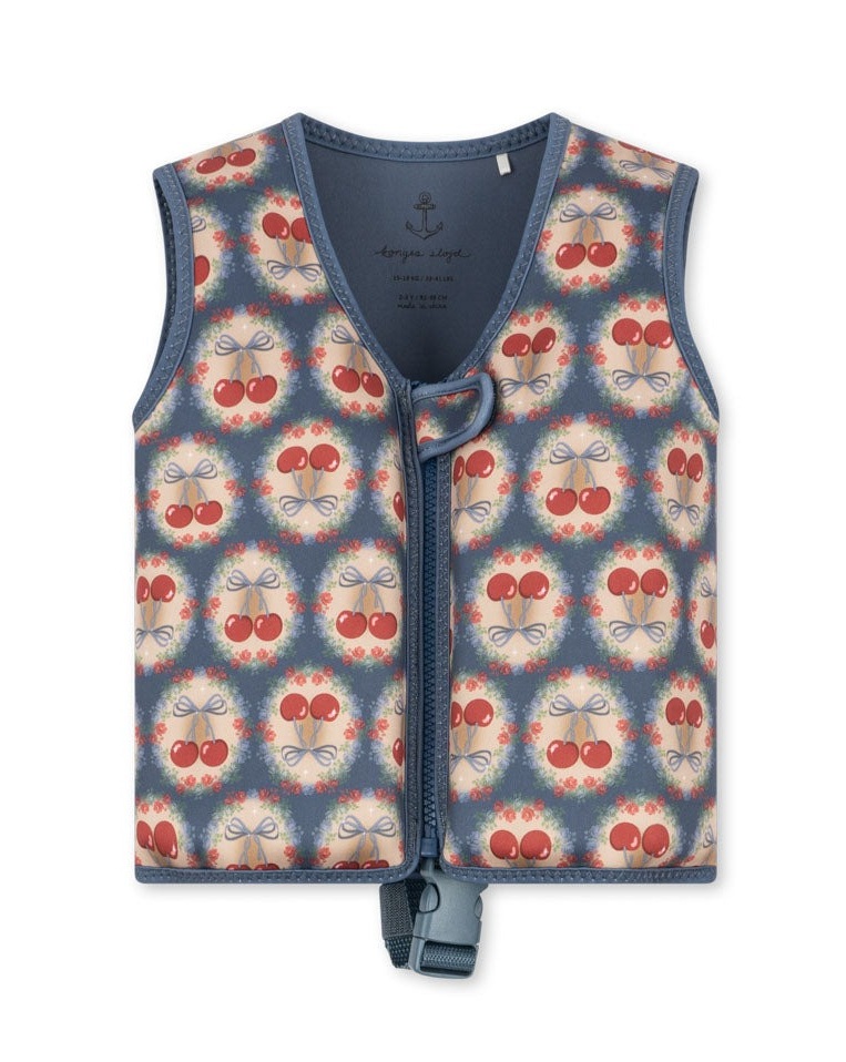konges slojd - Schwimmweste Ellis Cherry Bow Blue konges slojd - Schwimmweste Ellis Cherry Bow Blue