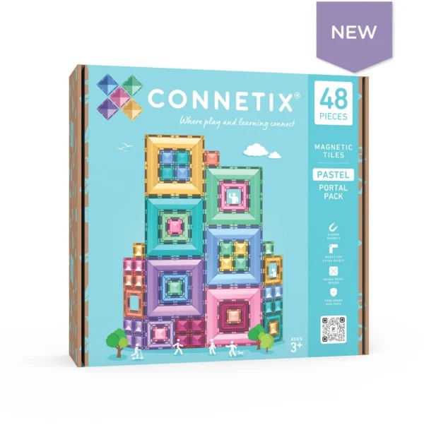 connetix - Magnetbausteine Pastel Portal Pack 48-tlg.