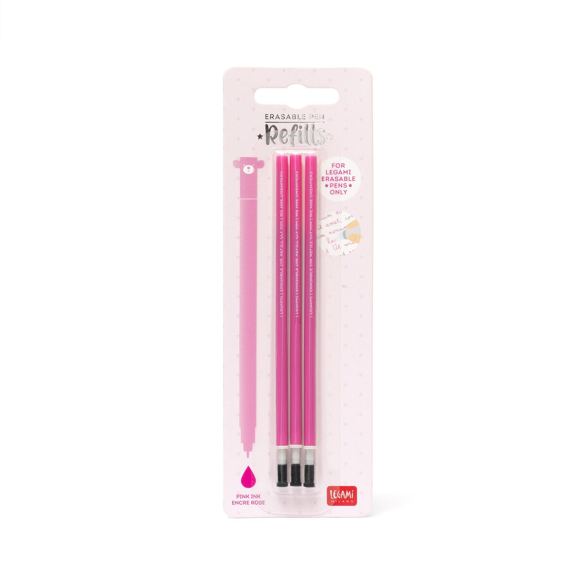 Legami - Ersatzmine für löschbaren Gelstift Pink