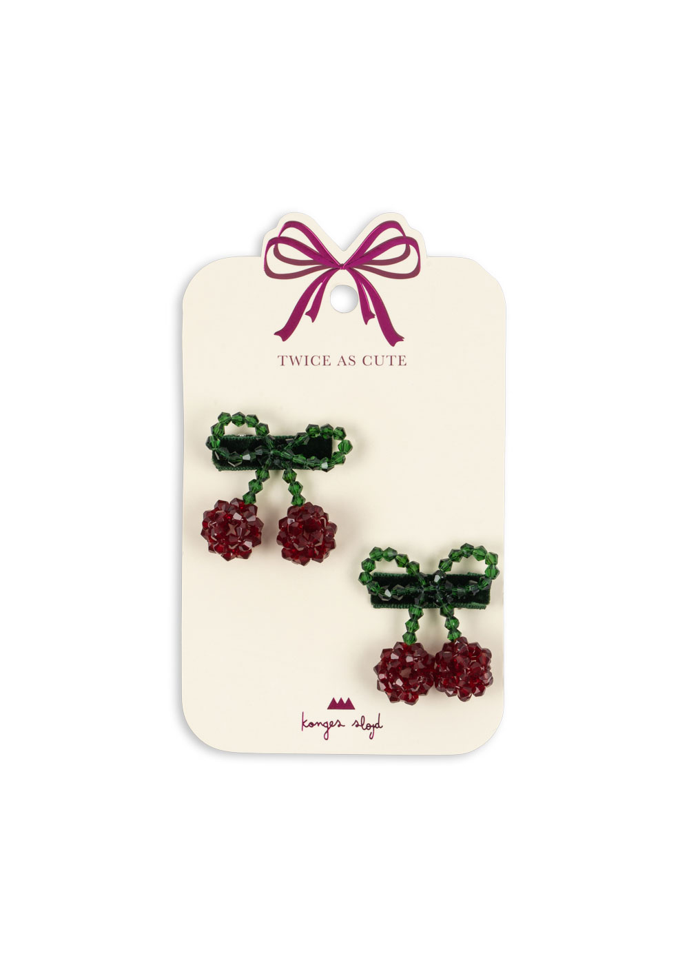 konges slojd - Haarspangen Cherry Bow konges slojd - Haarspangen Cherry Bow