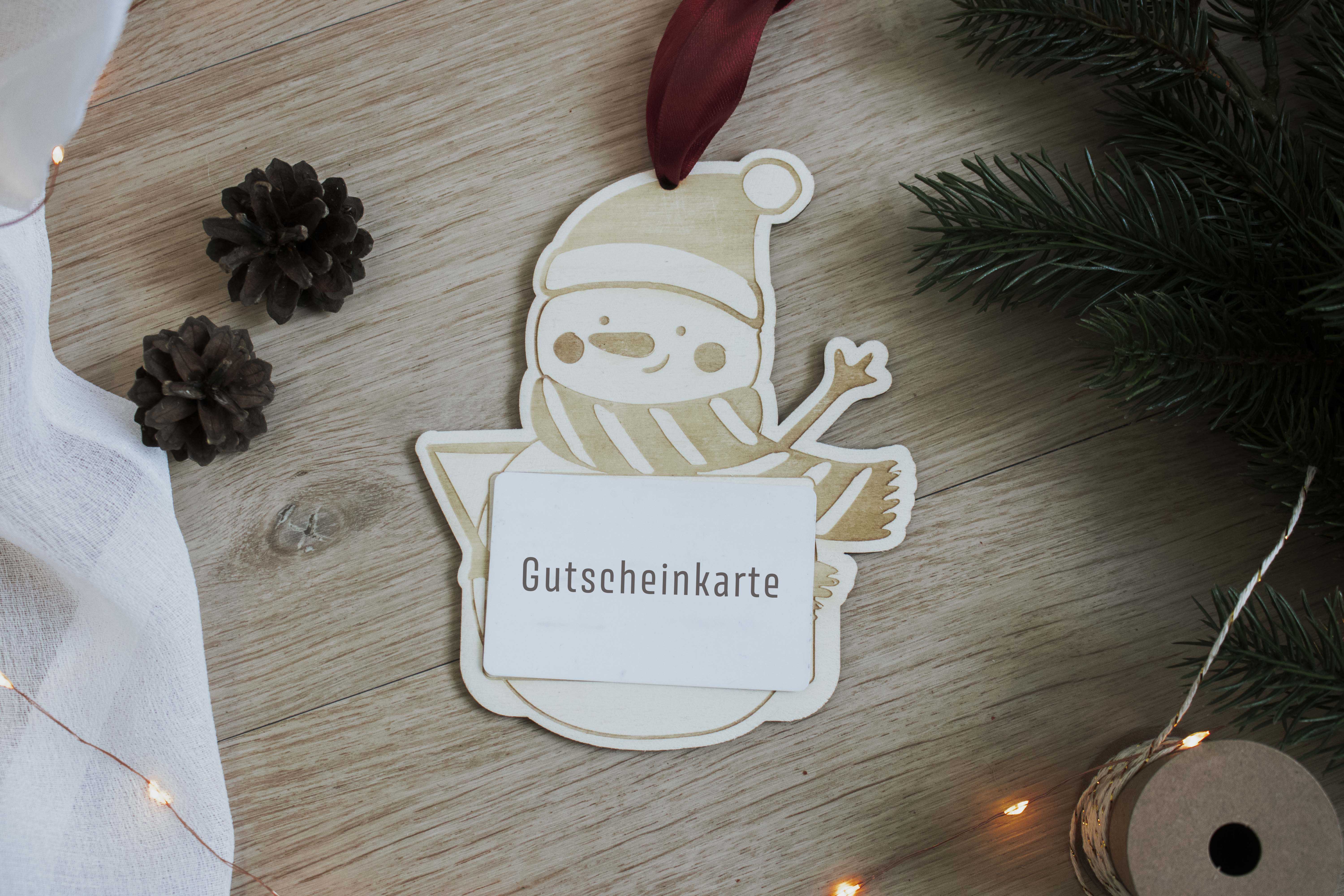 Invy Design - Gutscheinhalterung "Schneemann"