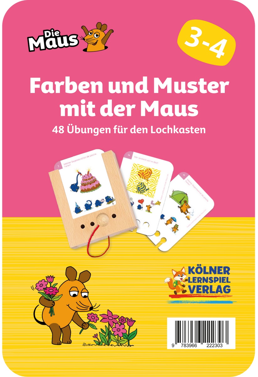 Kölner Lernspielverlag - Farben und Muster mit der Maus 3-4+