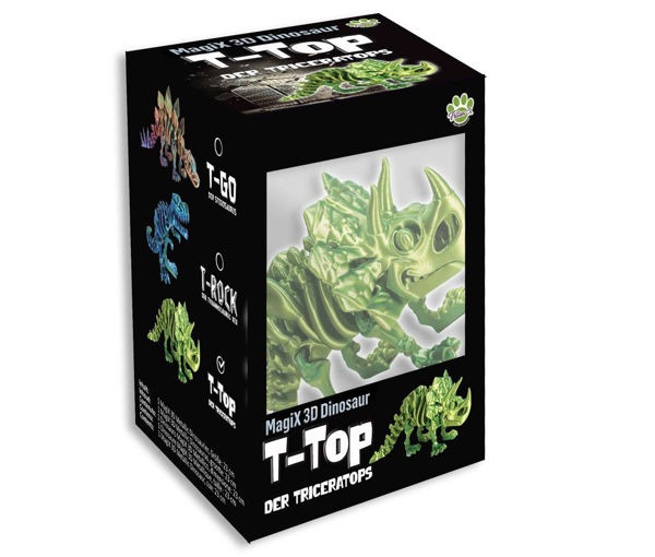 Triton-X - Fidget: T-Top 3D-Dino Triceratops