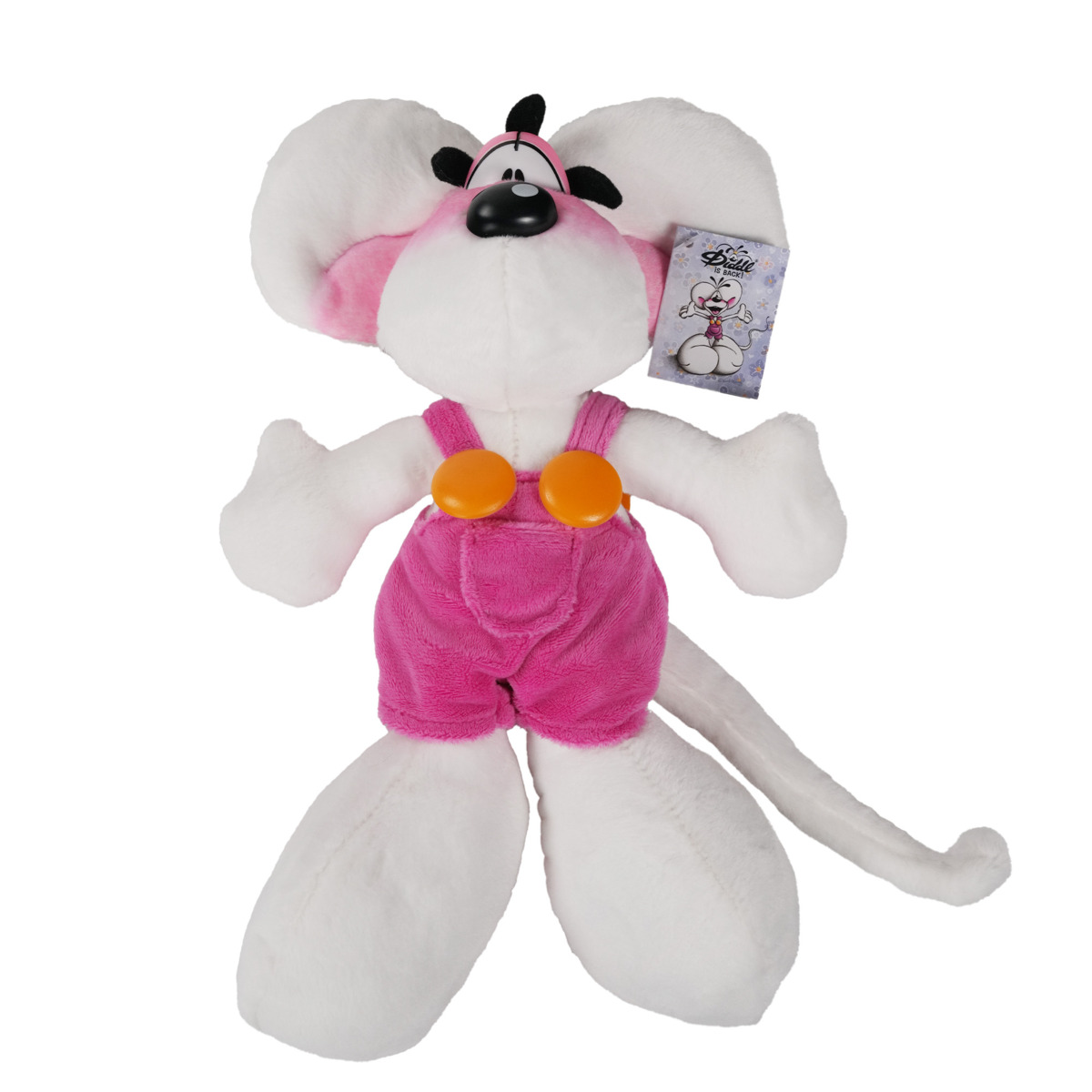 Diddl - Plüschtier Latzhose Rosa 30cm