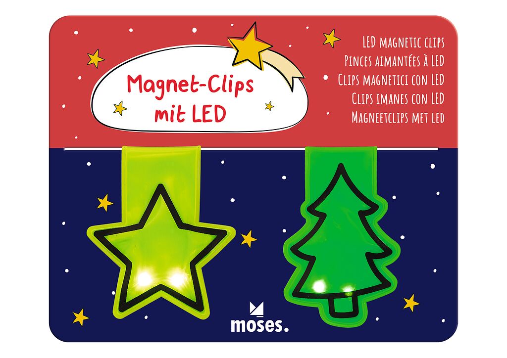 moses - Magnet-Clips mit LED Winterzauber