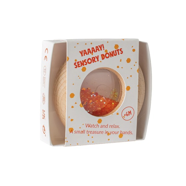 PETIT BOUM - Sensorikspielzeug "Calm Donut Orange"