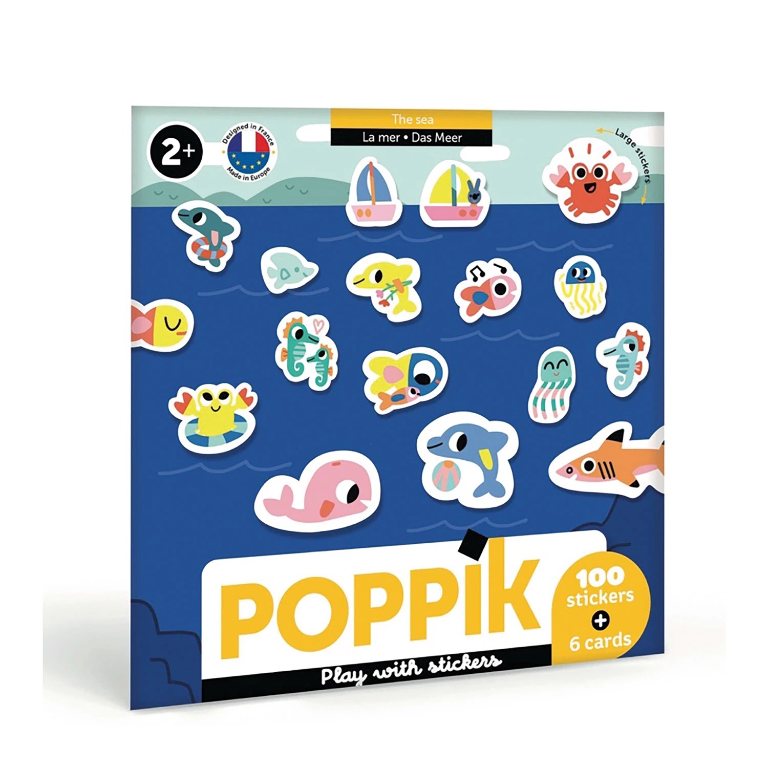 Poppik - Stickerkarten Meerestiere