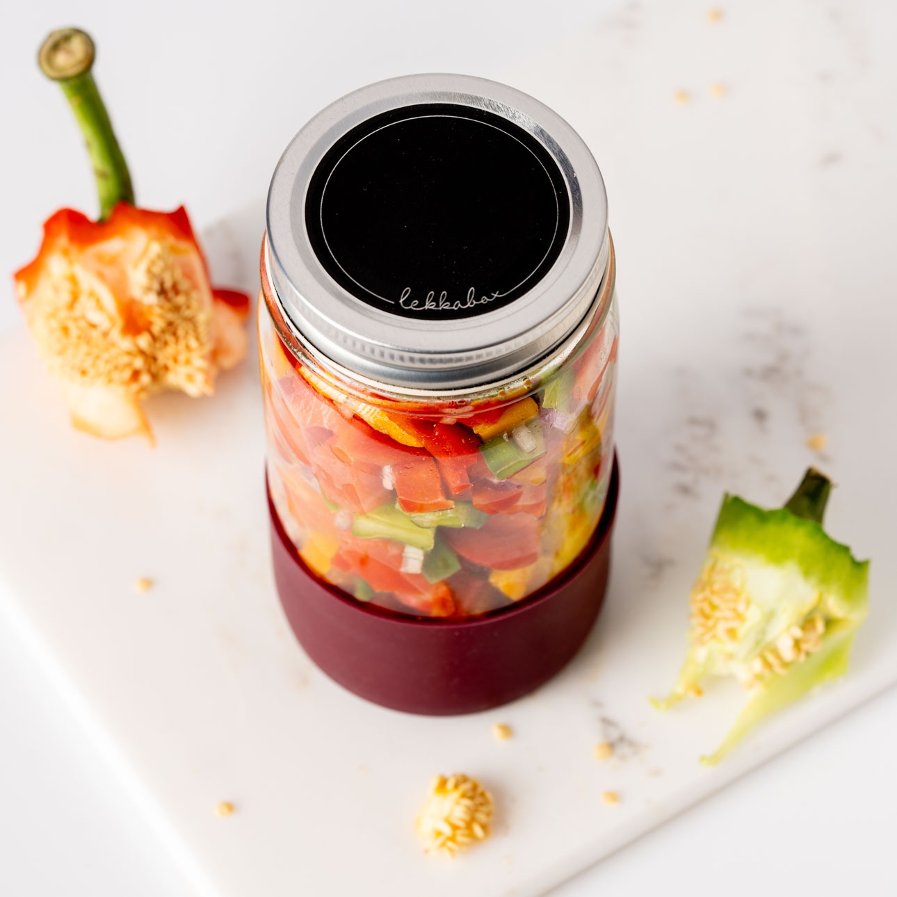 LEKKABOX - Meal Prep Glas Plum 500ml