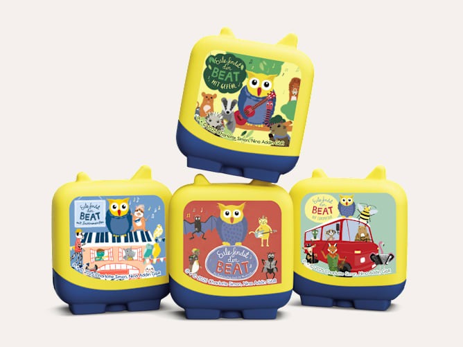 tonies - Pocket Tonies 4er Set: Eule findet den Beat