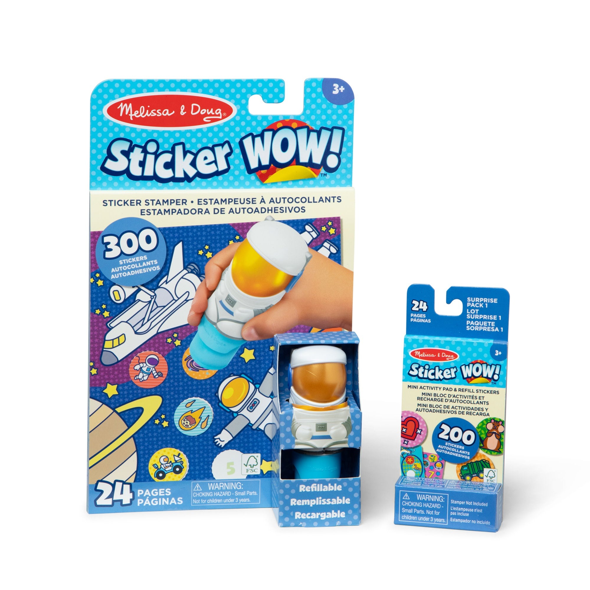 Melissa & Doug - Sticker WOW! Astronaut Bundle