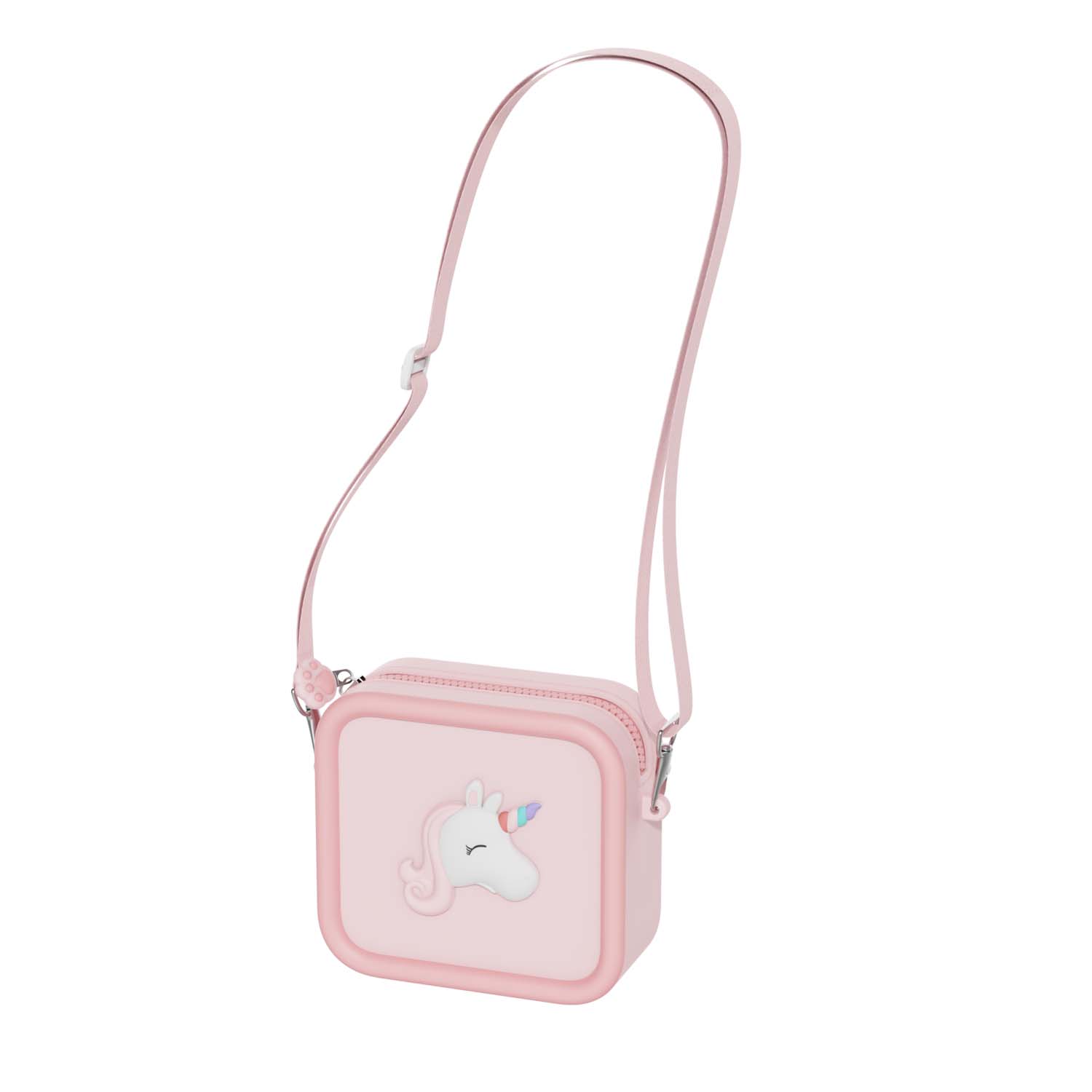 The_Zoofamily_silicon_bag_unicorn_front_with_shoulderstrap