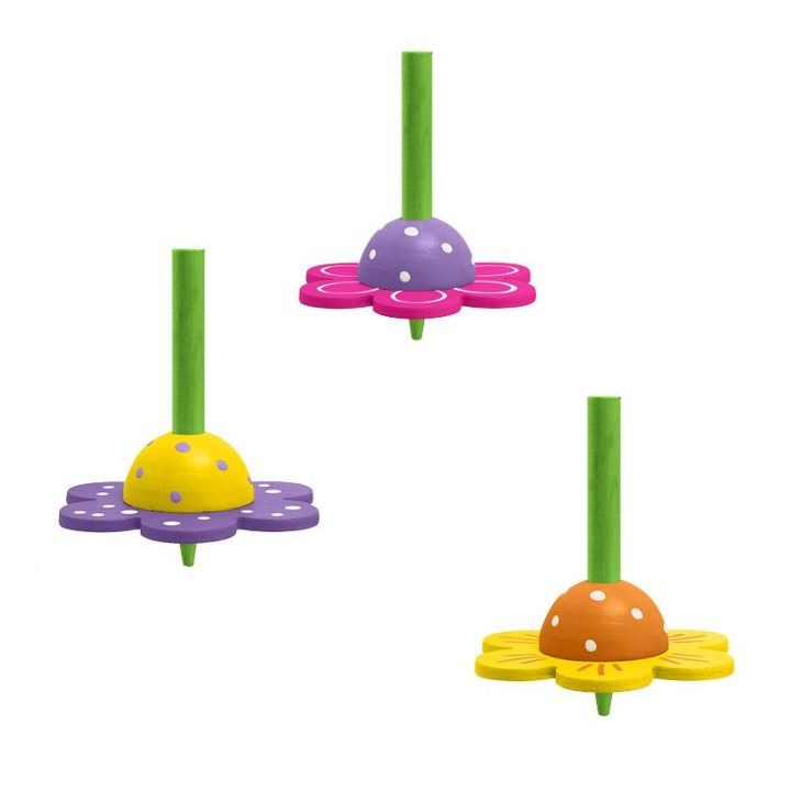 Trendhaus - GOOD FEELINGS Holzkreisel Blume 1 St. Trendhaus - GOOD FEELINGS Holzkreisel Blume 1 St.