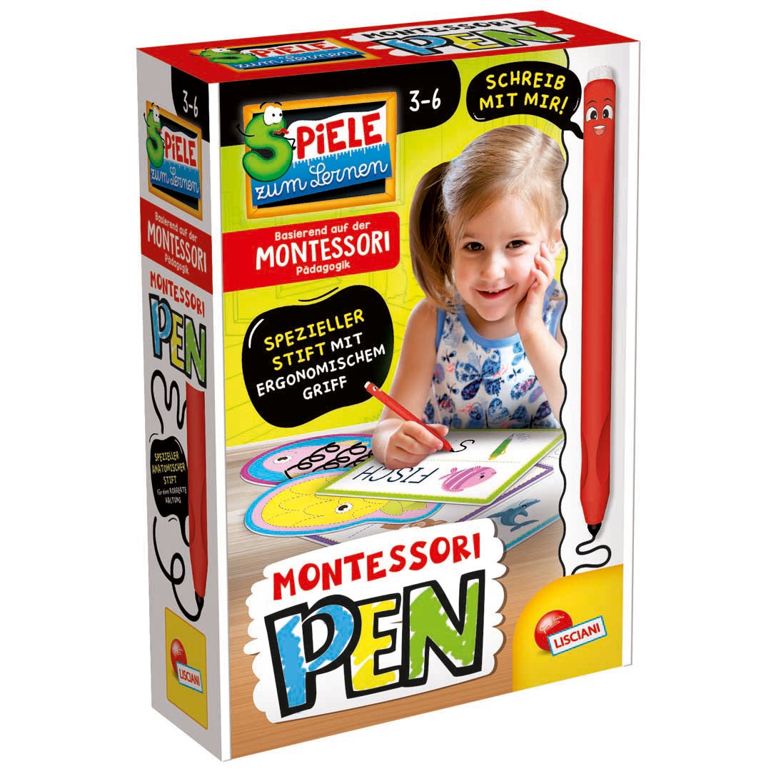 Lisciani - Montessori Pen + Schreibschablonen