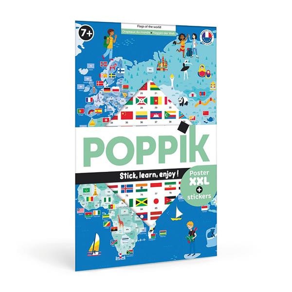 Poppik - Stickerposter Flaggen der Welt