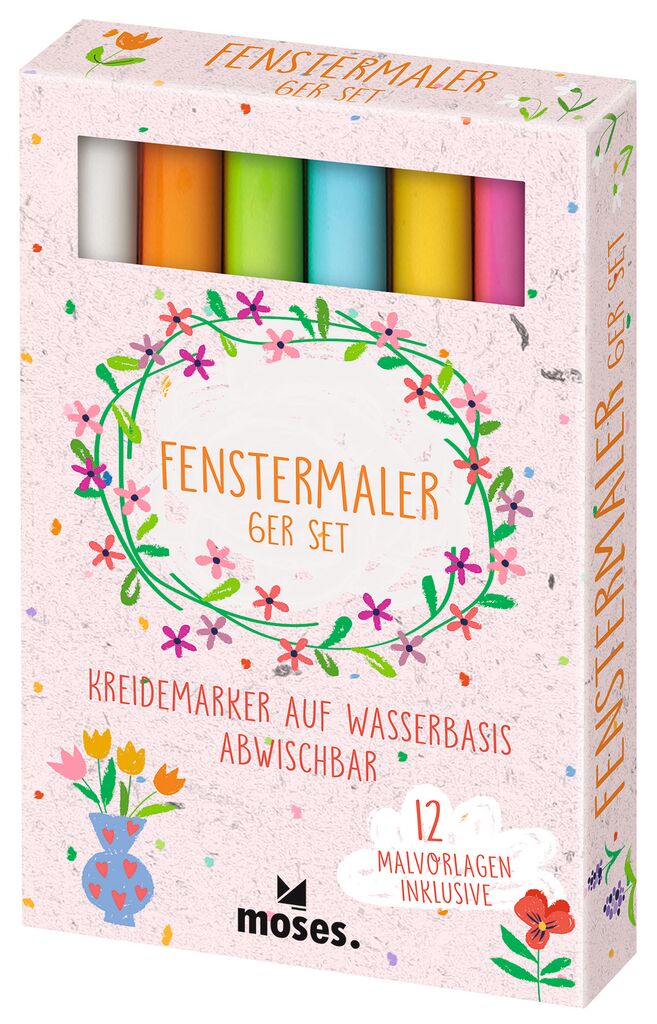 moses - Fenstermaler 6er Set