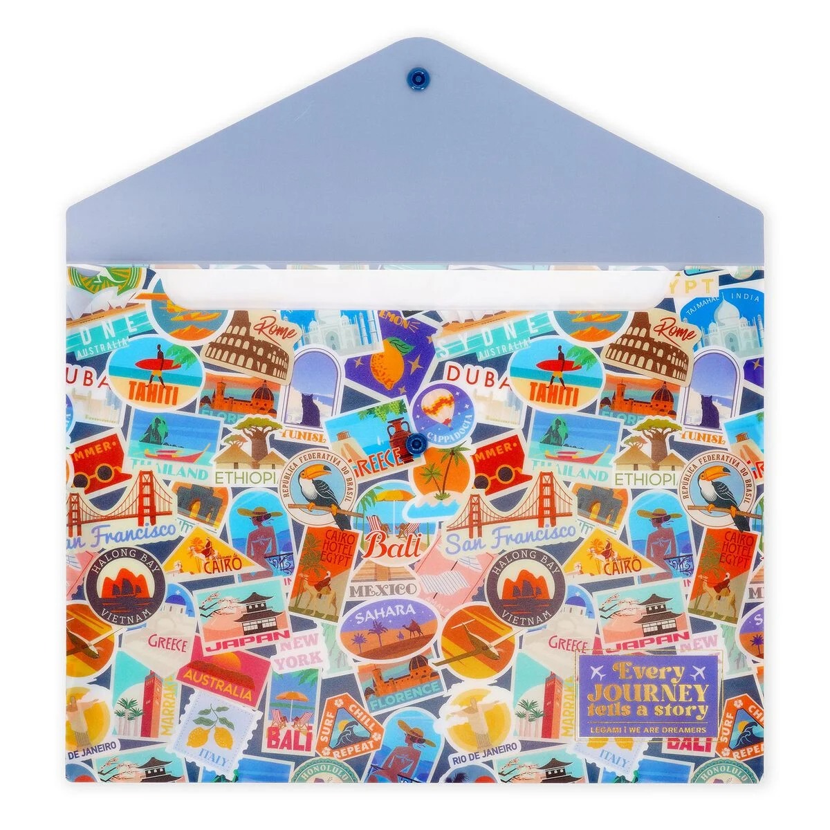 Legami - Dokumentenmappe Travel Stickers