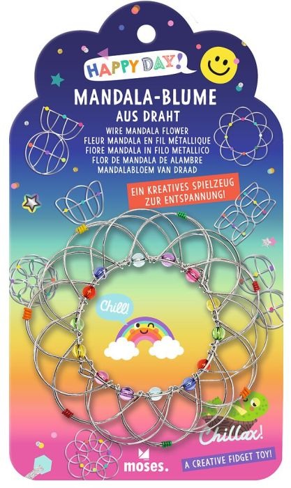 moses - Happy Day Mandala-Blume aus Draht