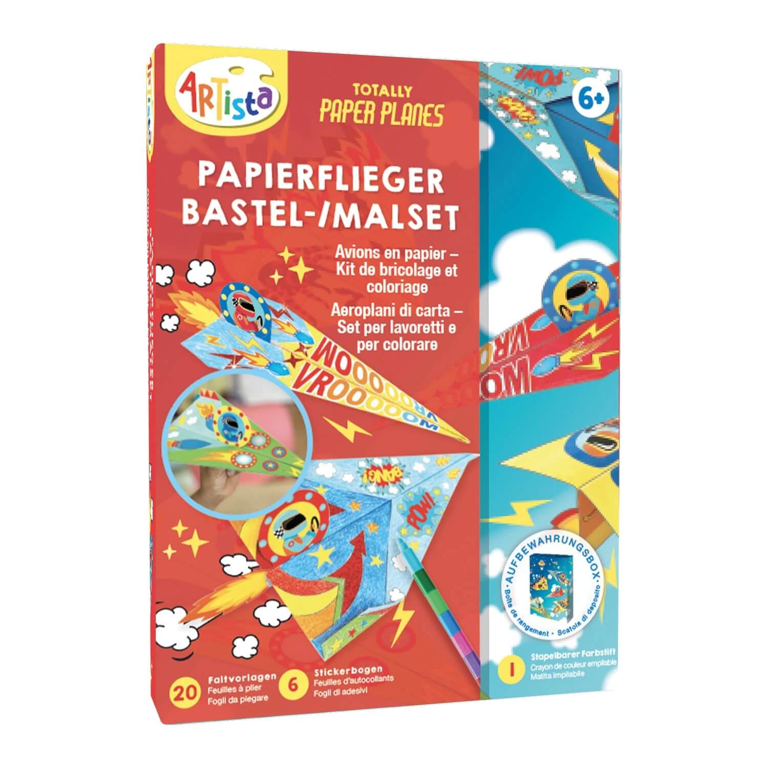 ARTista - Papierflieger Bastel- und Malset