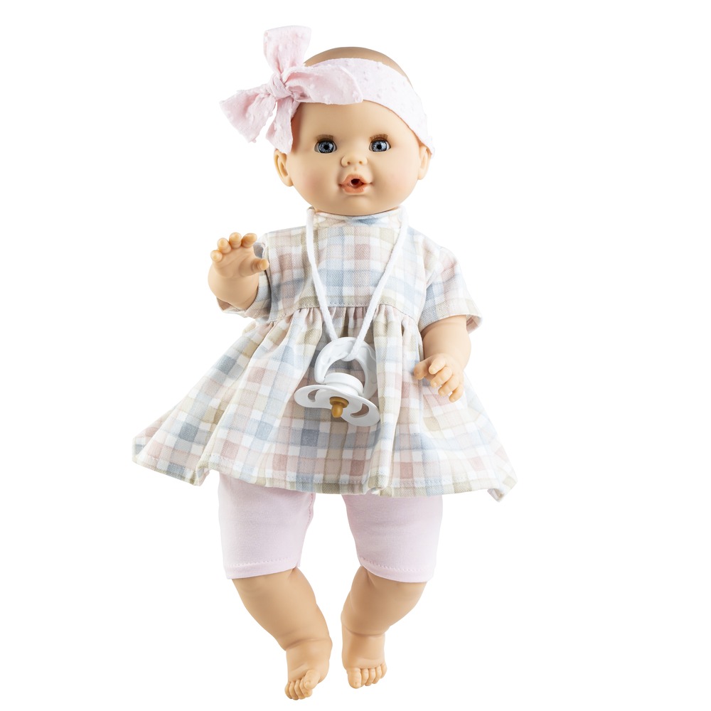 paola-reina_puppe_sonia_sprechend_kariert Paola Reina - sprechende Puppe Sonia 36cm kariert