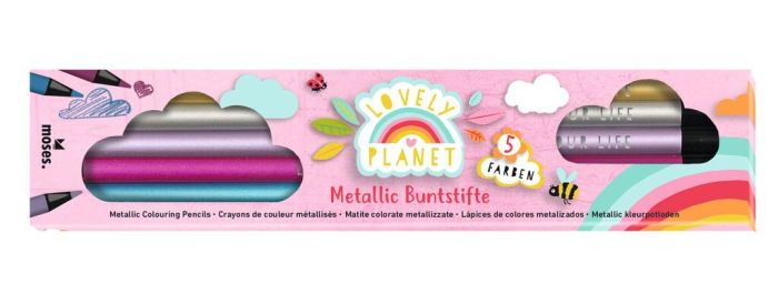 moses - Lovely Planet Buntstifte Metallic & Neon