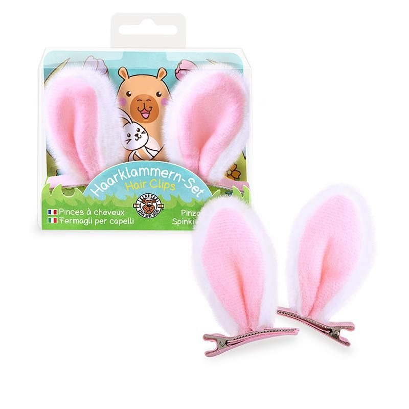 Trendhaus - HAPPY SPRING TIME Haarklammern Hasenohren 2er-Set