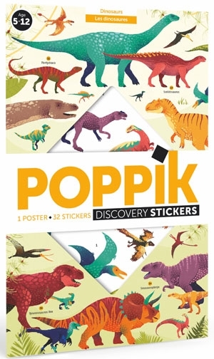 Poppik - Stickerposter Discovery Dinosaurier