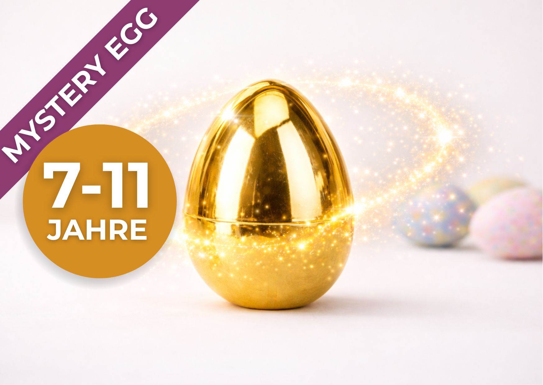 Mystery Egg - Goldenes Überraschungs-Osterei für 7-11 Jährige