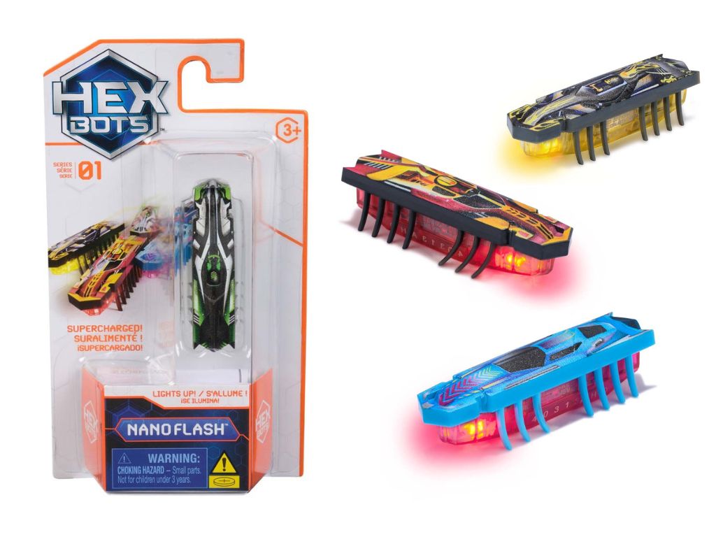 HEXBOTS - Nano Flash Bots mit LED Single Pack