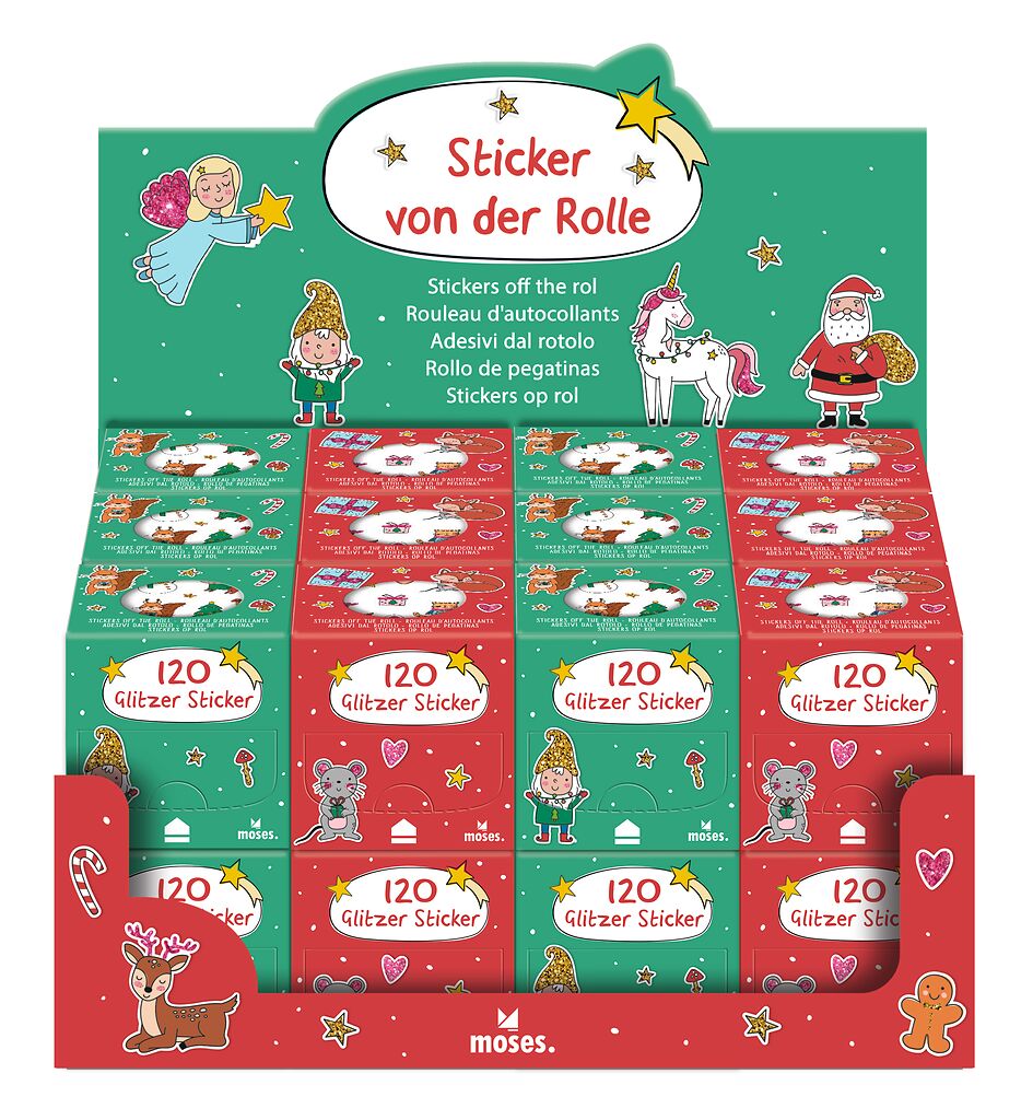 moses - Sticker von der Rolle Weihnachtsfreunde