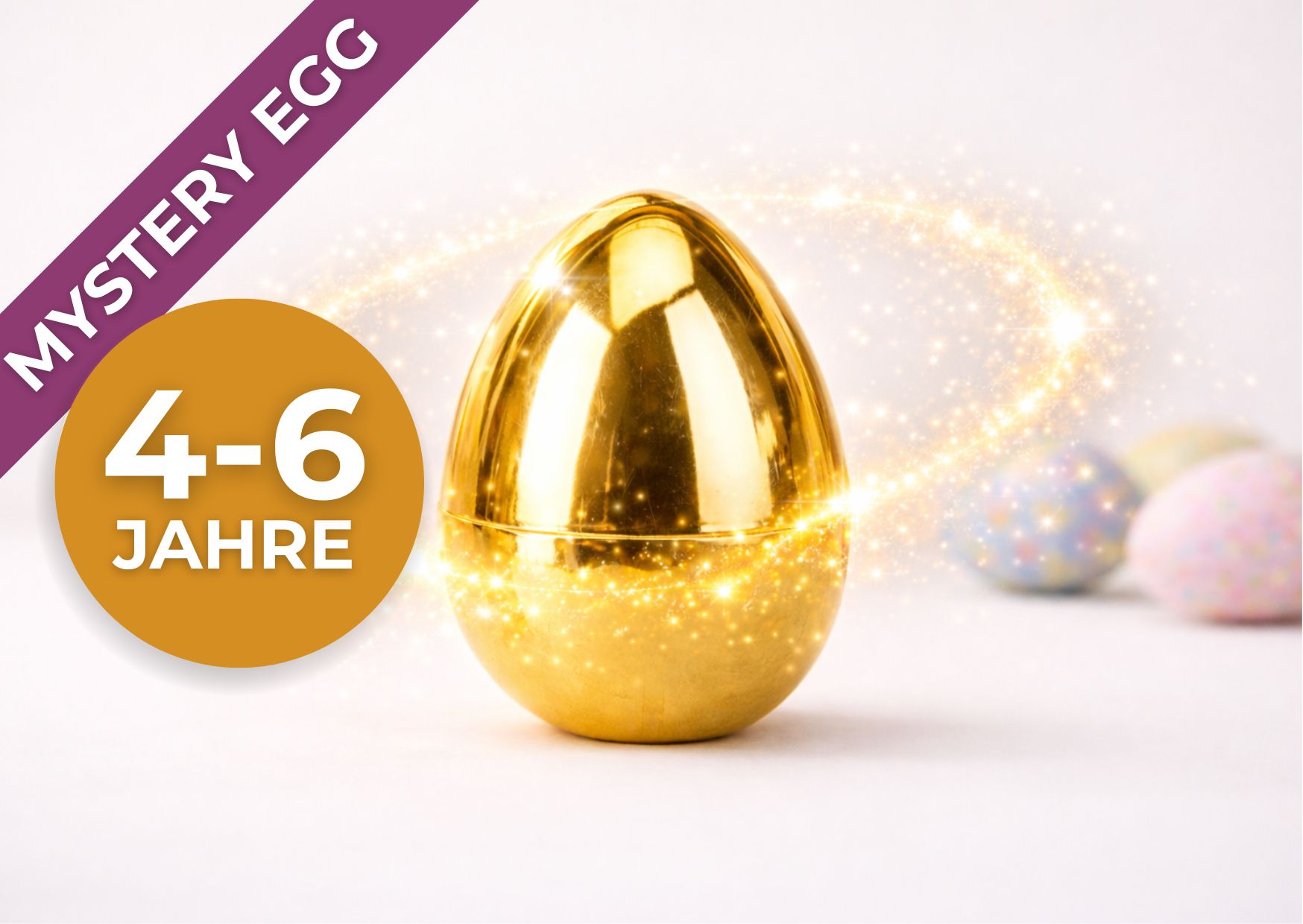Mystery Egg - Goldenes Überraschungs-Osterei für 4-6 Jährige