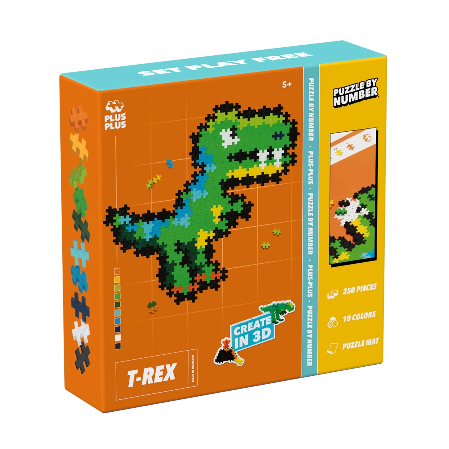 PLUS PLUS - Kreativ Bausteine  250 Stück Puzzle T-Rex PLUS PLUS - Kreativ Bausteine  250 Stück Puzzle T-Rex